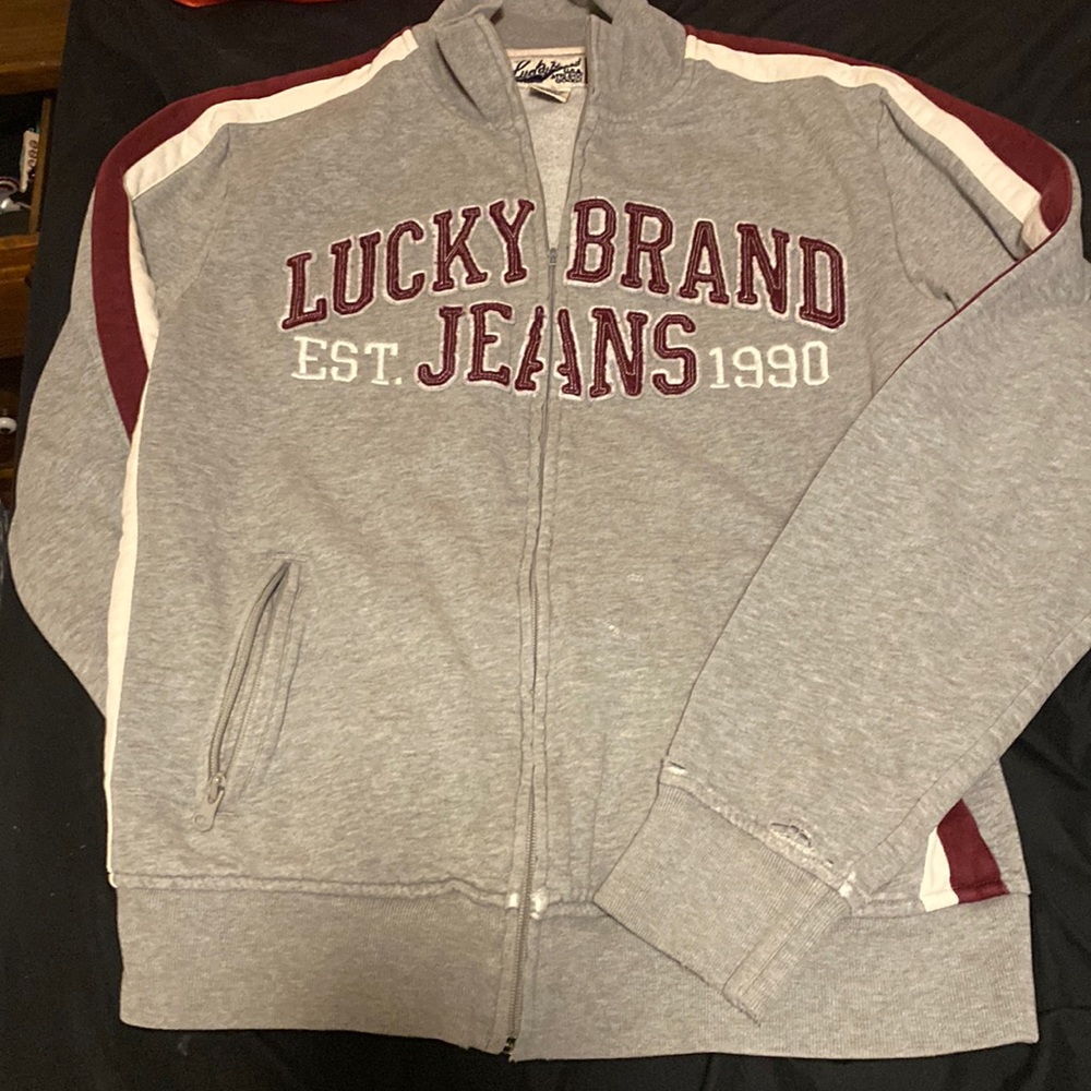Women’s Lucky Brand Jeans Zip up Sweatshirt